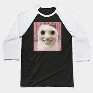 Goofy Ahh Cat Dank Meme Cat Baseball T-Shirt